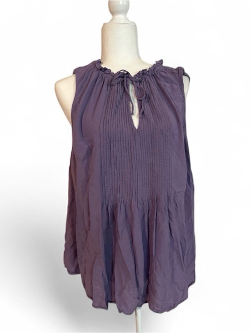 Torrid purple lilac tie neck top size 1